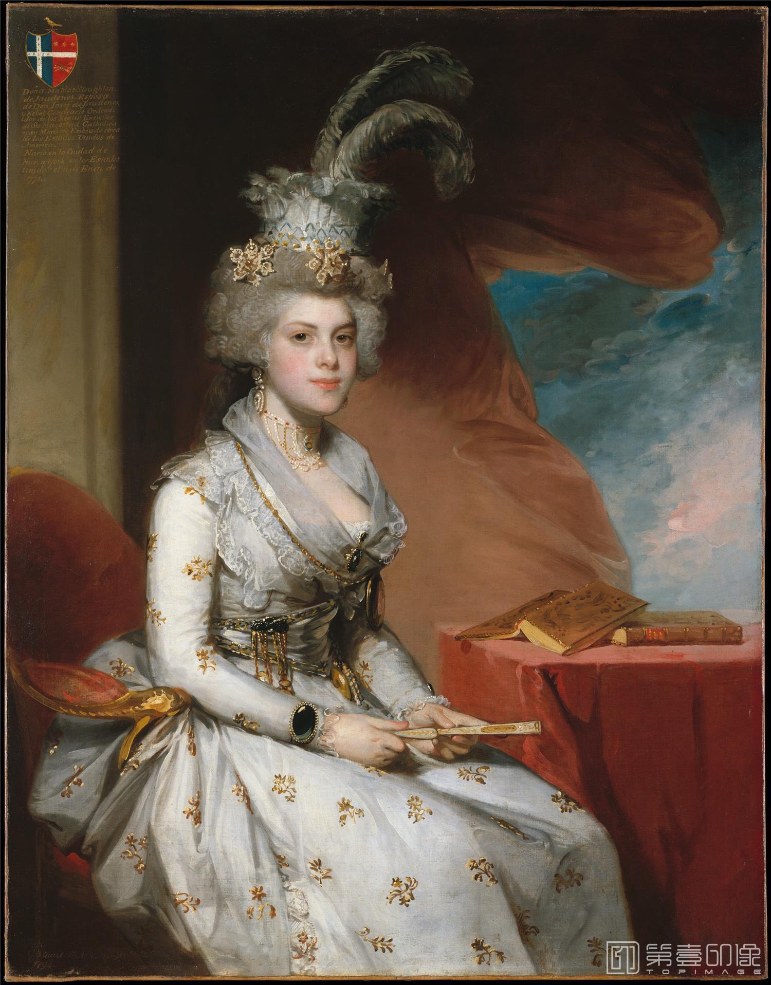 油画-美国纽约大都会美术馆油画藏画-Gilbert StuartMatilda Stoughton de Jaudenes-0930